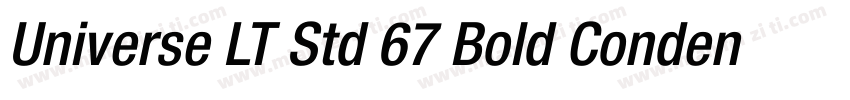 Universe LT Std 67 Bold Condensed字体转换